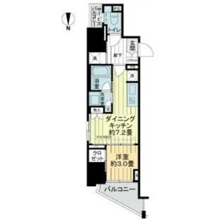 イニシア大手前【5階】の間取り