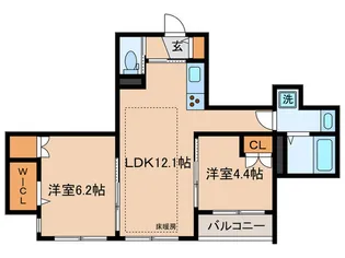 IL POSTO SOLEGGIATO【3階】の間取り