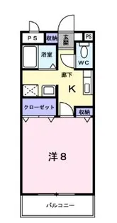 サンビレッジ【1階】の間取り