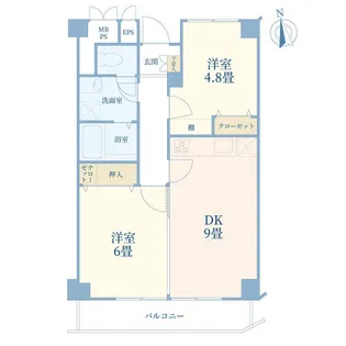アルテール大井町【5階】の間取り