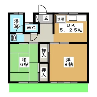 倉石マンション【1階】の間取り