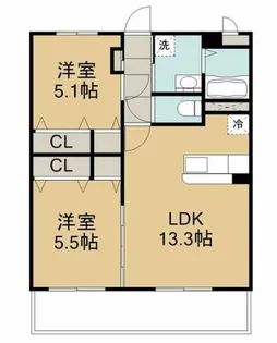 HALELEA小池原【1階】の間取り