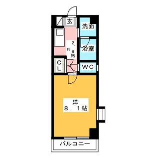 Flat豊岡通【2階】の間取り