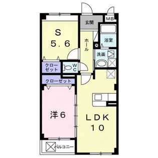 マジコール コーポ【1階】の間取り