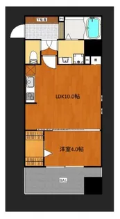 グランプラス谷町【2階】の間取り