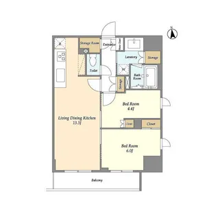 LaSante 上野【14階】の間取り