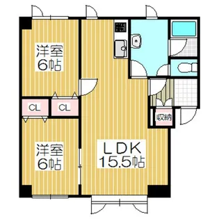 グランデール【2階】の間取り