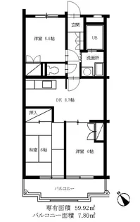 ルミエール大泉【3階】の間取り