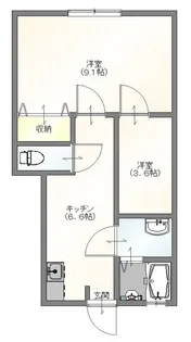 サンマリノ西町【1階】の間取り