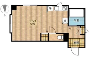 コーポウイステリア【5階】の間取り