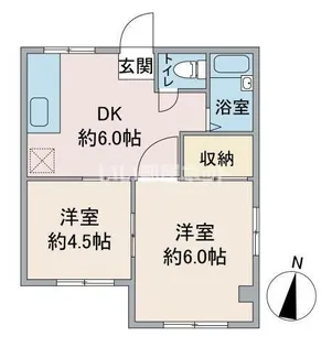 辰巳荘【2階】の間取り