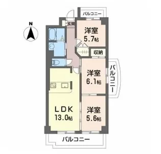 Comfort御影町【2階】の間取り