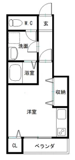 ラヴィ・アン・ドゥ【1階】の間取り