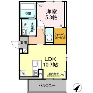ルーブル下富野【3階】の間取り