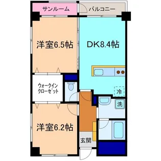 ジョルナーレ泉本町【3階】の間取り