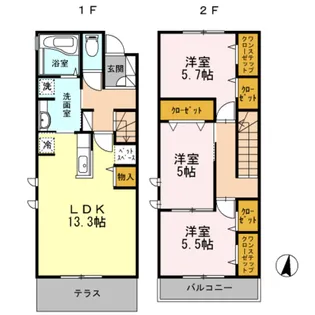光が丘の杜 I【2階】の間取り