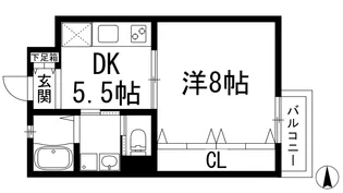レアグランツ宝塚千種【3階】の間取り