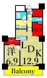 ロイヤルパークスタワー南千住【18階】の間取り