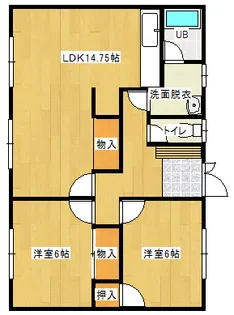 7条西11丁目2F【2階】の間取り