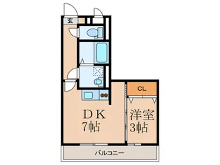 セジュールオッツ壱番館【3階】の間取り