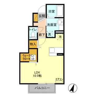 サニーフラット【1階】の間取り
