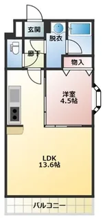 ソレアード【1階】の間取り