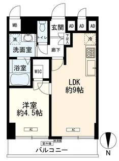 西蒲田スカイハイツ【2階】の間取り