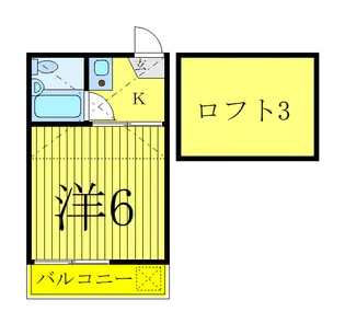 コウナンハイツ【1階】の間取り