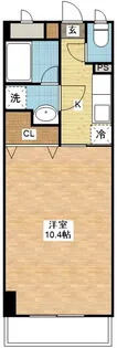 ブランドール大井手【5階】の間取り