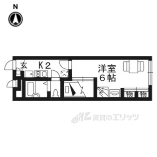 レオパレススペーシア2【1階】の間取り