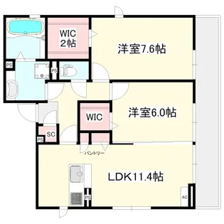 TOMOメゾン大日【3階】の間取り