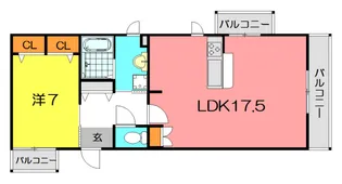 グランディール山科【3階】の間取り