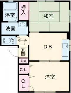 ヴー・ボヌール A棟【1階】の間取り