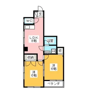 中野ビル【2階】の間取り