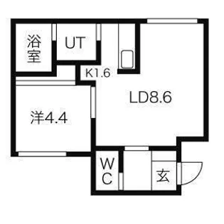リンコントロ発寒南【3階】の間取り