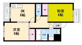 AnPalace庚午北【3階】の間取り