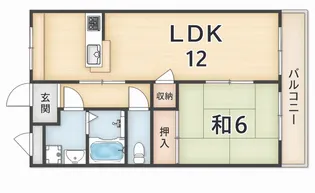 サンライズヴィレッジ【3階】の間取り