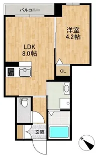 クレセール【1階】の間取り