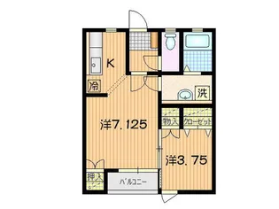 オフショアー【2階】の間取り