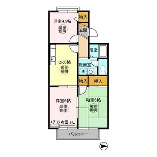 リヴェール木更津【1階】の間取り