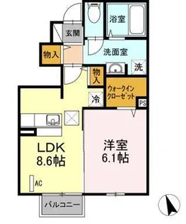 カーサデバンブ【1階】の間取り