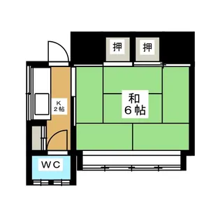 みどり荘【2階】の間取り