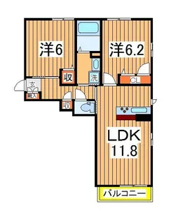 フィールド・アークA【3階】の間取り
