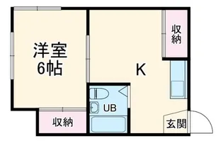 グリーンコートタカミ【1階】の間取り