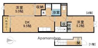 エスペランサ【2階】の間取り