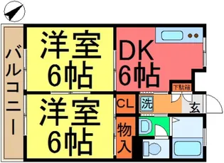 仁幸マンション【3階】の間取り