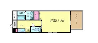 サンクチュアリ四条高倉【6階】の間取り