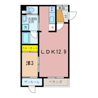 ライフワン・ドリーム【2階】の間取り