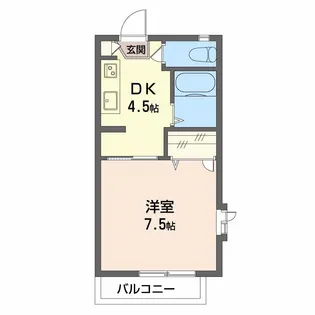 フレグランスしん【1階】の間取り