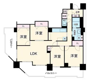 アマックス横浜【4階】の間取り